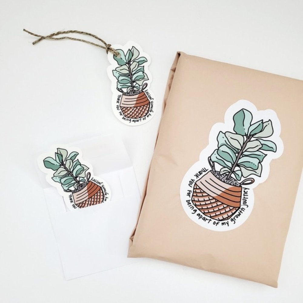 LB002 HANG TAGS Thank You for Being a Part of My Growth Journey  [Price Firm] - Picture 3 of 5